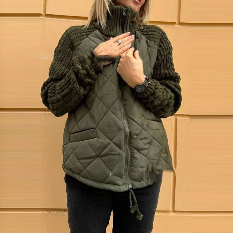 Belle | Casual Puffer Jacka med Dragsko