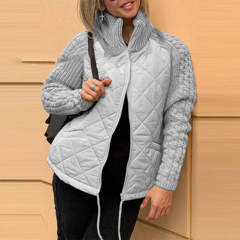 Belle | Casual Puffer Jacka med Dragsko