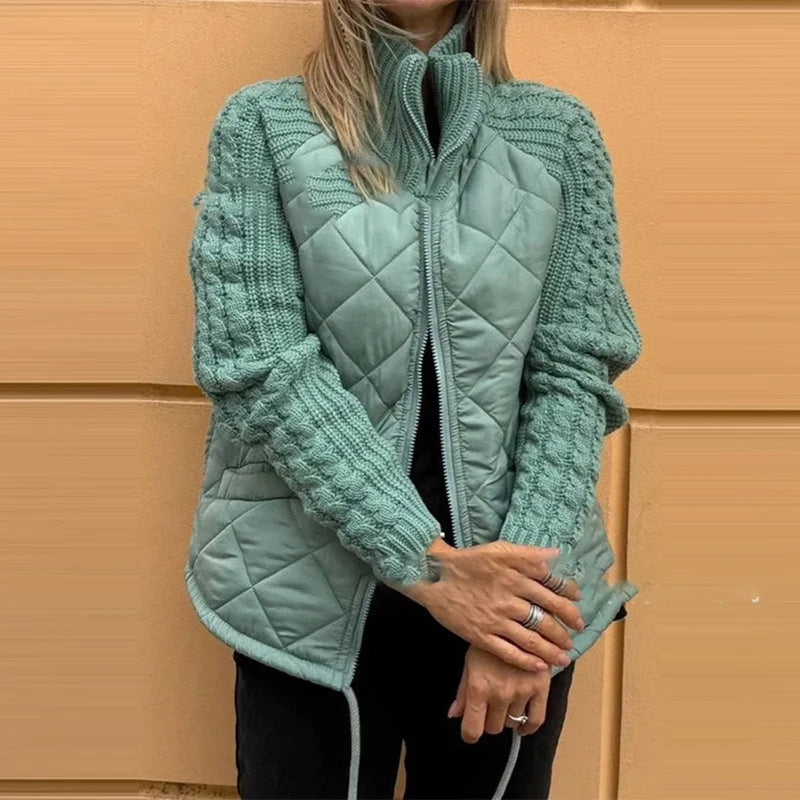 Belle | Casual Puffer Jacka med Dragsko