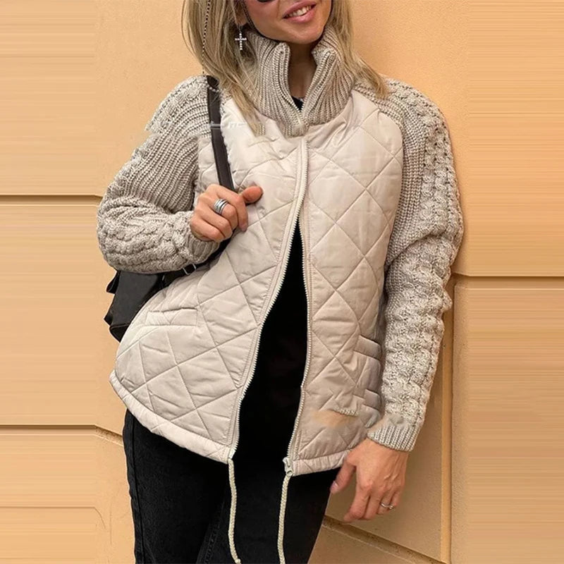 Belle | Casual Puffer Jacka med Dragsko
