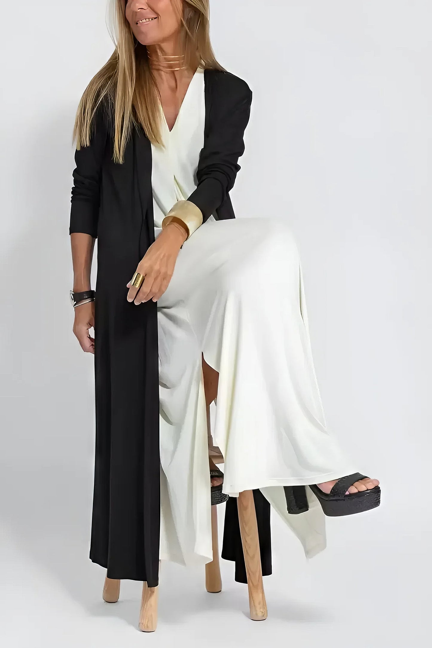 Annika | Elegant Långklänning + Gratis Matchande Kofta