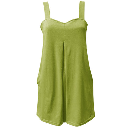 Annika | Playsuit med Sweetheart-halsringning och sidofickor baktill