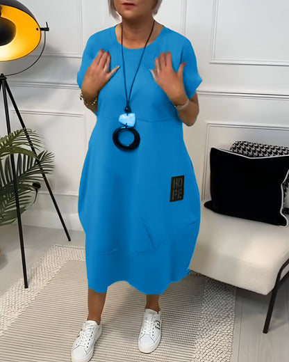 Elvira | Casual komfortklänning med ficka