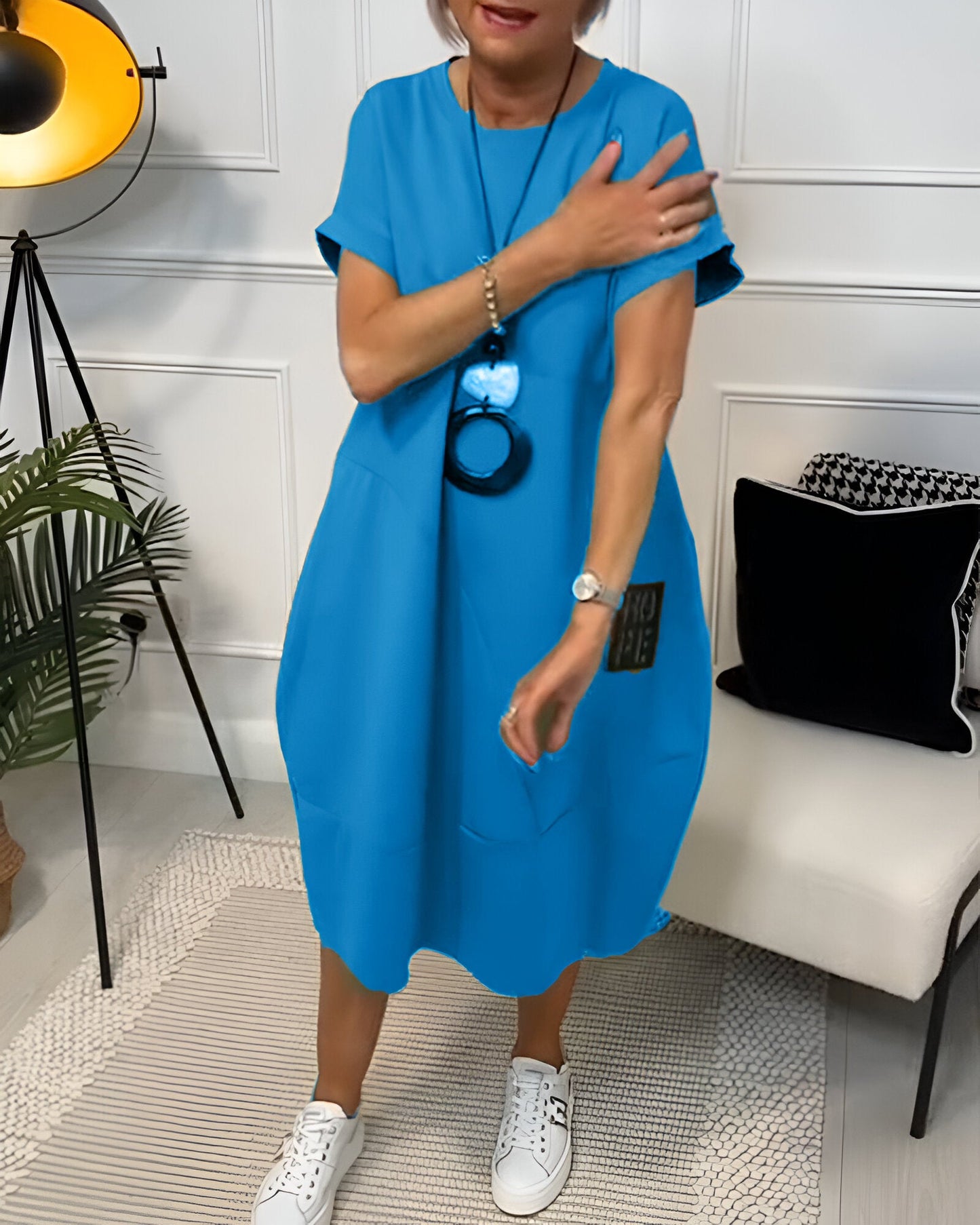 Elvira | Casual komfortklänning med ficka
