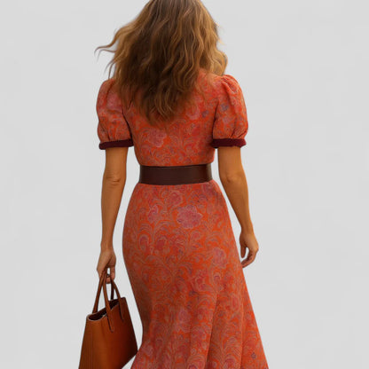 Lovisa | Elegant rosa långklänning
