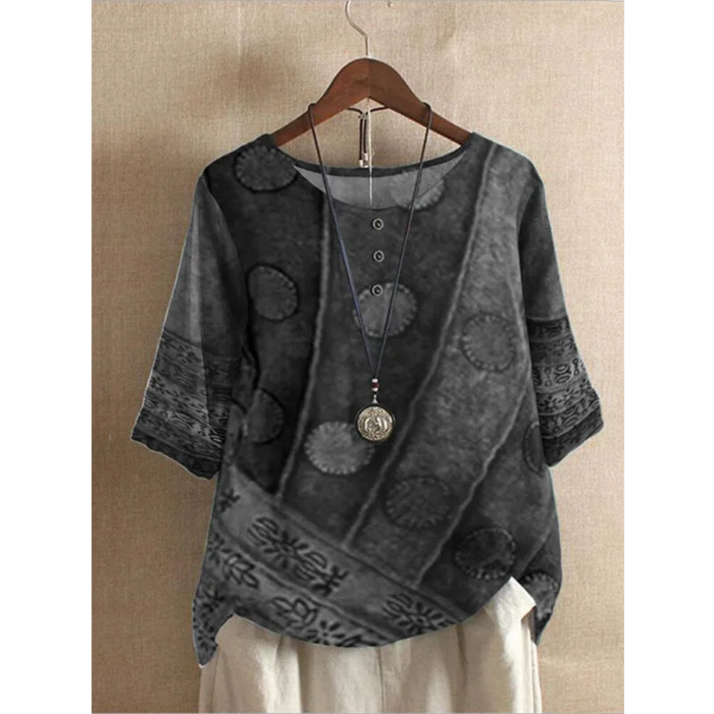 Katarzyna | Boho Patchwork-topp med avslappnad silhuett