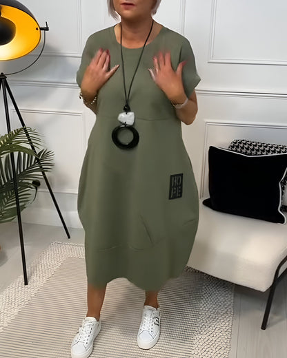 Elvira | Casual komfortklänning med ficka