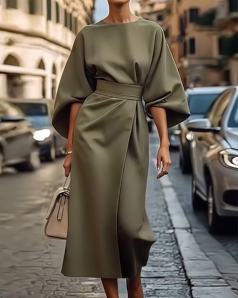 Cecilia | Elegant Klänning med Vida ärmar