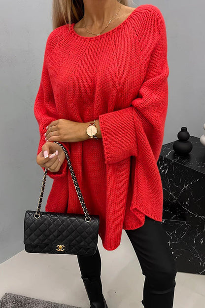 Victoria | Elegant och Mysig Stickad Oversize-tröja