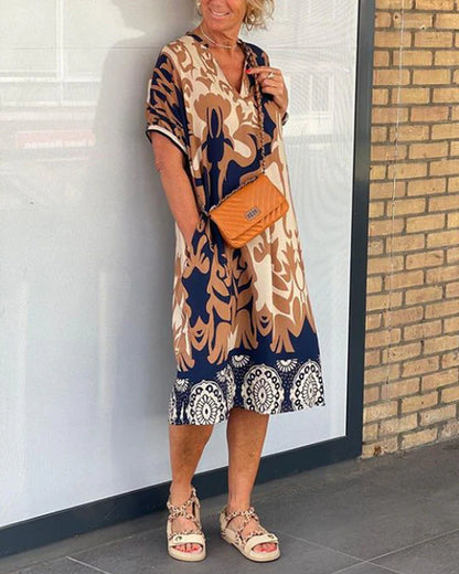 Carina | Elegant blommig klänning