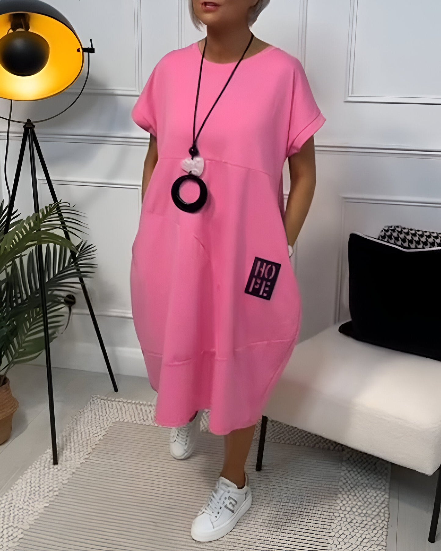 Elvira | Casual komfortklänning med ficka
