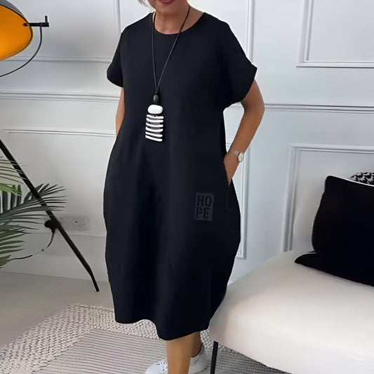 Elvira | Casual komfortklänning med ficka