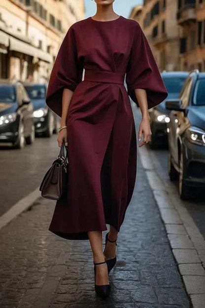 Cecilia | Elegant Klänning med Vida ärmar