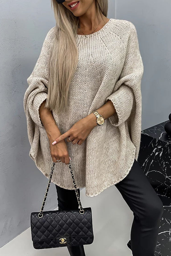 Victoria | Elegant och Mysig Stickad Oversize-tröja