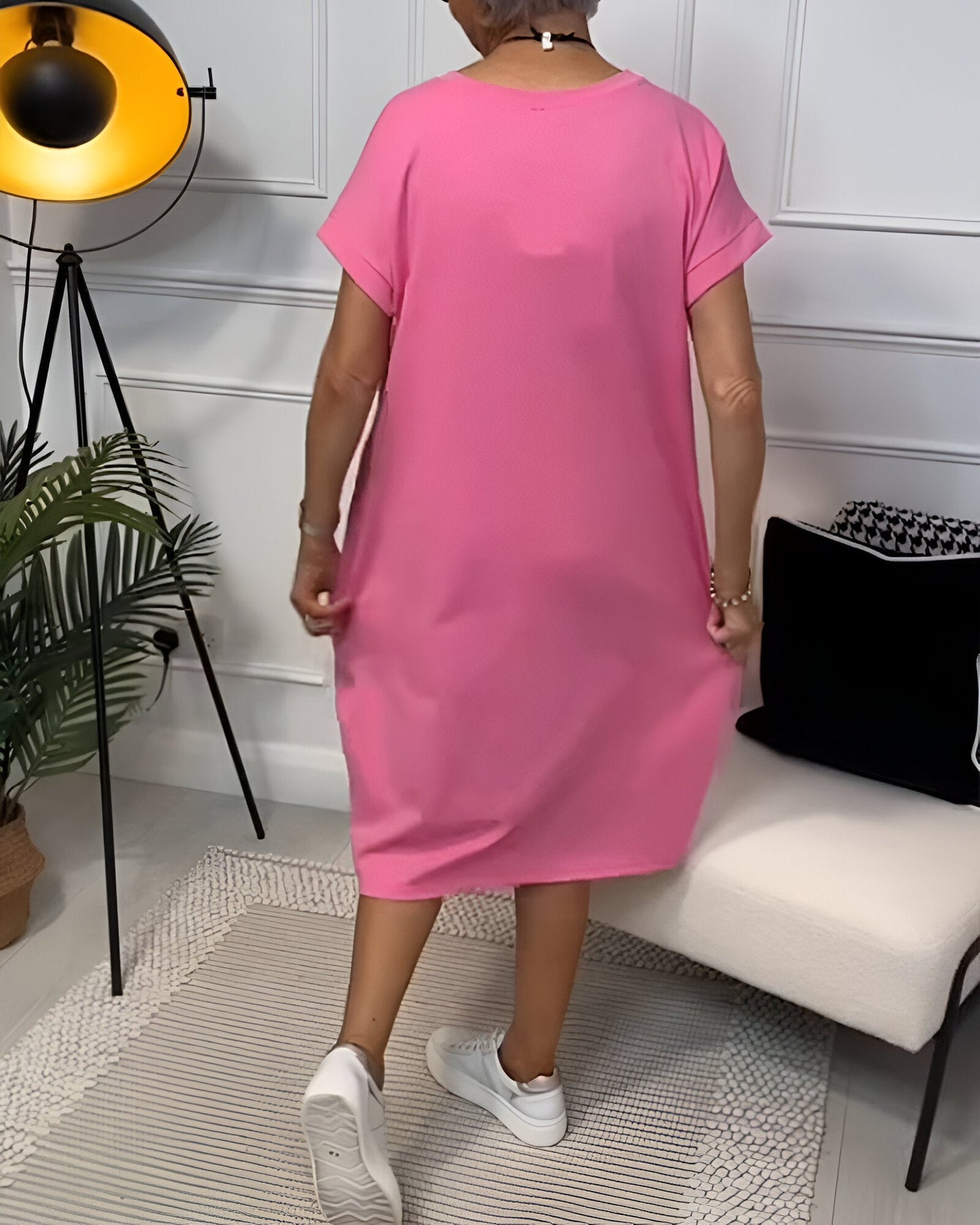 Elvira | Casual komfortklänning med ficka