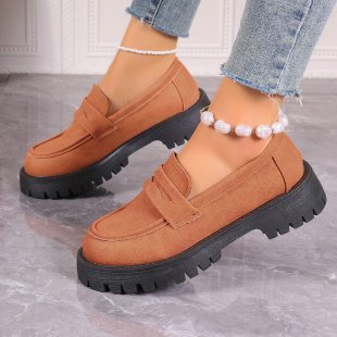 Vera | Loafer i Mocka Slip-On Skor för Damer