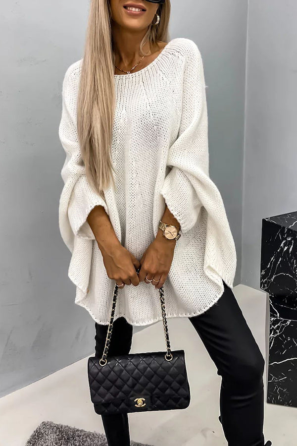 Victoria | Elegant och Mysig Stickad Oversize-tröja