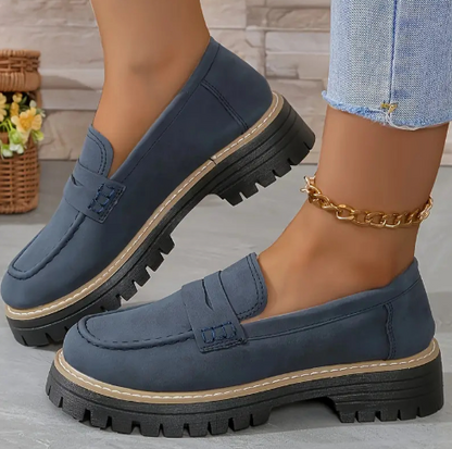 Vera | Loafer i Mocka Slip-On Skor för Damer