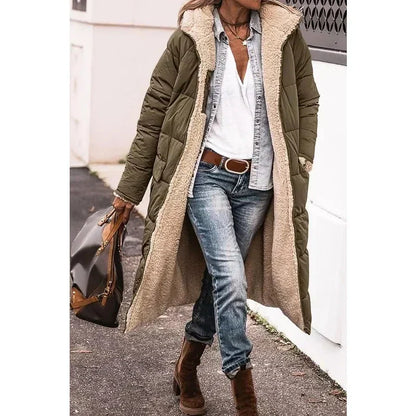 Noemi | Vändbara Fleeceparka med Huva