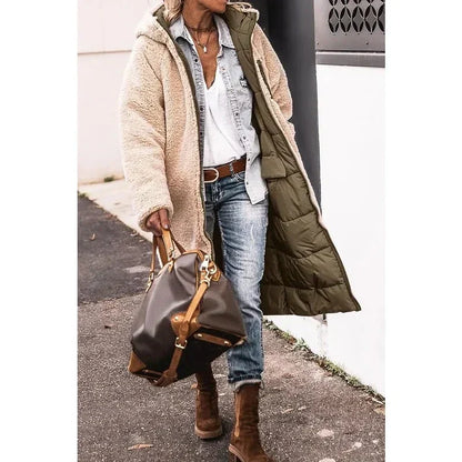 Noemi | Vändbara Fleeceparka med Huva