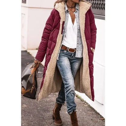Noemi | Vändbara Fleeceparka med Huva