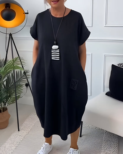 Elvira | Casual komfortklänning med ficka