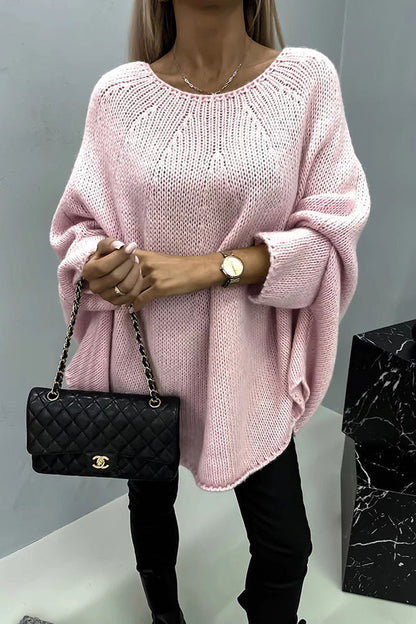 Victoria | Elegant och Mysig Stickad Oversize-tröja