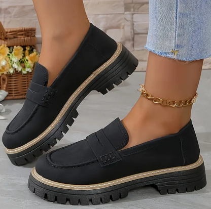 Vera | Loafer i Mocka Slip-On Skor för Damer
