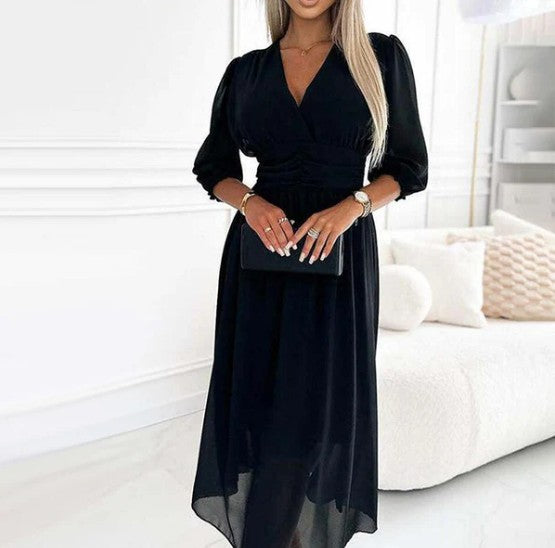 Maja | Elegant Chiffonklänning