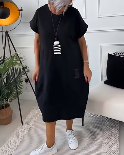 Elvira | Casual komfortklänning med ficka