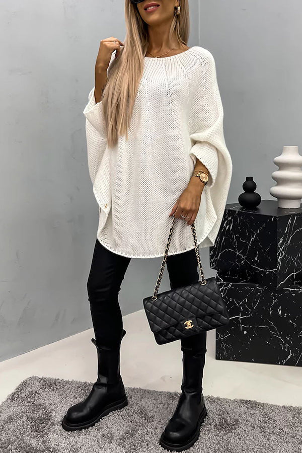 Victoria | Elegant och Mysig Stickad Oversize-tröja