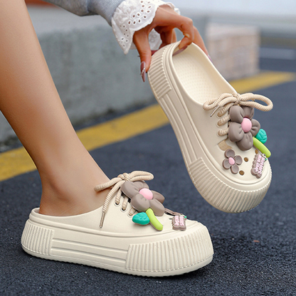 Tindra | Trendy chunky clogs med lekfulla 3D-detaljer
