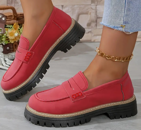Vera | Loafer i Mocka Slip-On Skor för Damer