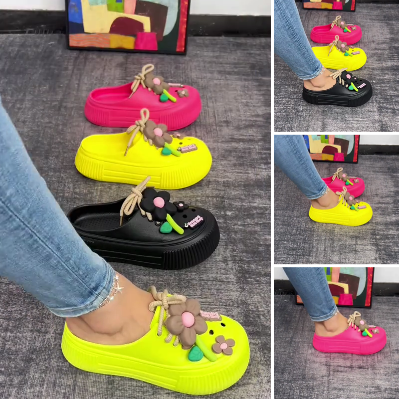 Tindra | Trendy chunky clogs med lekfulla 3D-detaljer