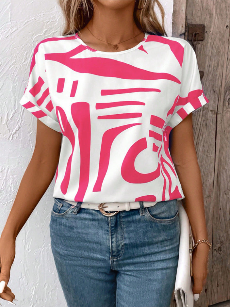 Clara | Casual blus med abstrakt mönster
