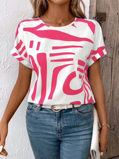 Clara | Casual blus med abstrakt mönster