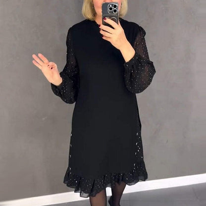 Erika | Cocktailklänning med nätärmar